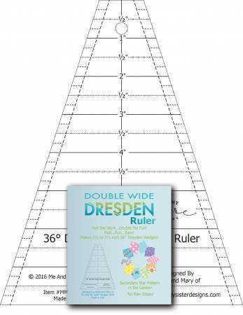 Double Wide Dresden Ruler