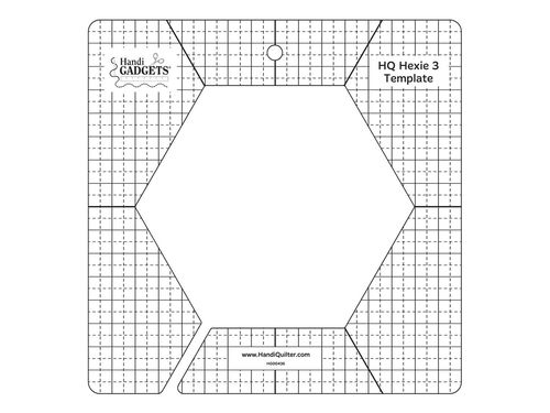 HQ Hexie 3 Template Quiltlineal