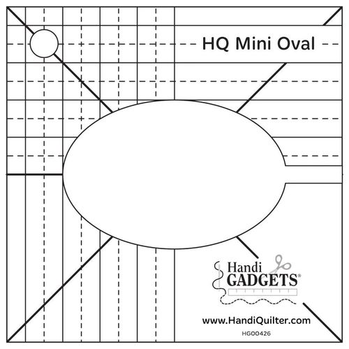 HQ Mini Oval Template Quiltlineal