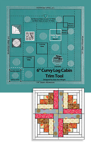 6" Curvy Log Cabin Trim Tool Creative Grids