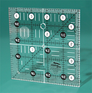 Non Slip Creative Grids 4,5 x 4,5 Inch Ruler