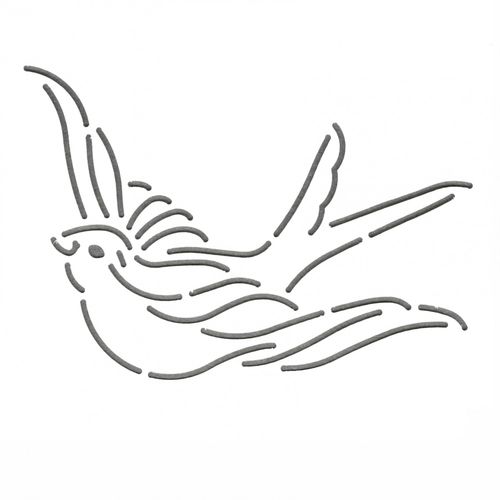 Quiltschablone Bird 5 x 3,5 Inch