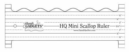 Handi Quilter Mini Scallop Ruler