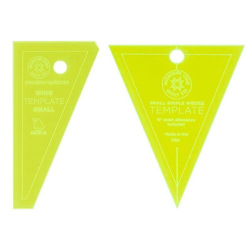 Missouri Star Small Wedge and Wing Template Set