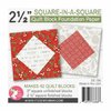 2,5 Inch Square in a Square Quilt Block Foundation Paper