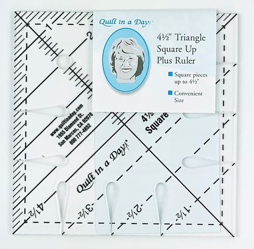 Lineal 4 1/2" Triangle Square Up Plus Ruler Quilt in a Day