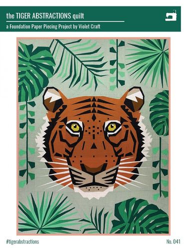 Anleitung the Tiger Abstraktion Quilt by Violet Craft
