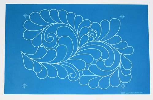Full Line Stencil Favorite Feather 9,5 x 13,5 Inch