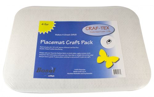 Placemat Craft Pack 4 Stück Größe 13 x 18 Inch runde Ecken