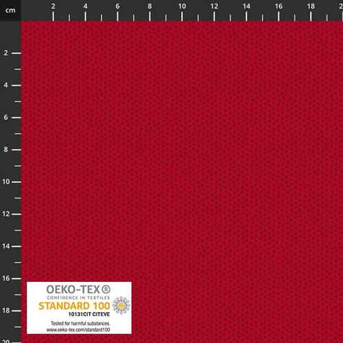 Basic Red STOF fabrics Rot mit kleinem schwarzen Muster