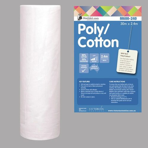 Mathilda's Own Poly / Cotton Vlies 2,40 m breit