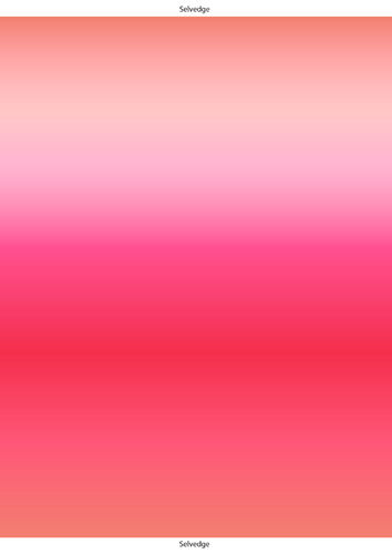 Ombre Lewis & Irene Verlaufsstoff pink