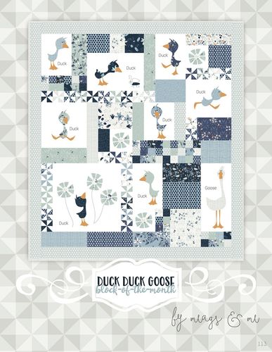 Anleitung Duck Duck Goose Piecing und Applikation