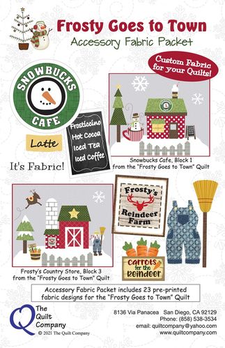 Frosty Goes to Town Accessory Fabric Paket