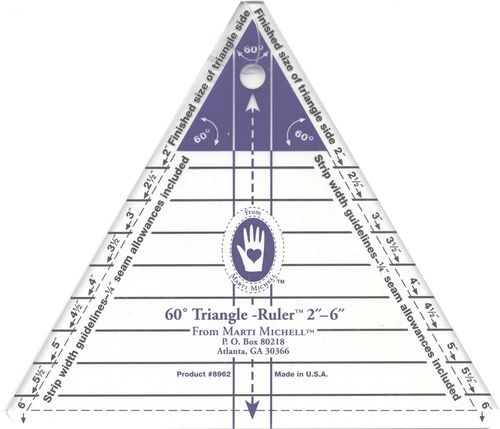 Triangle Ruler 3 bis 6 Inch 60 Grad Marti Michell