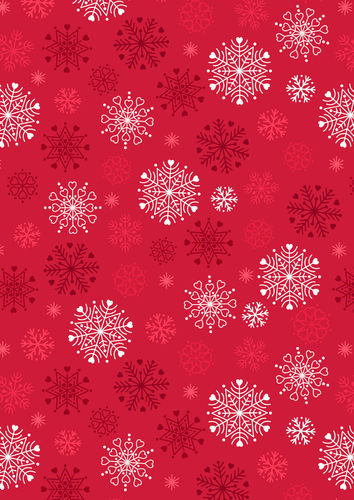 Flannel SNOW DAY Lewis & Irene Sterne Rot