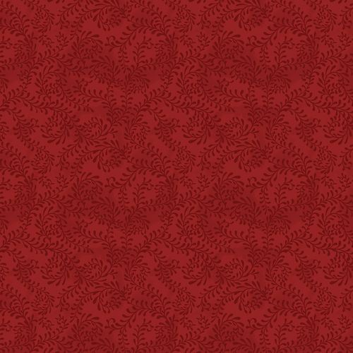Überbreiter Rückseitenstoff Red Swirling Leaves Wilmington Prints ca. 2,70 m breit