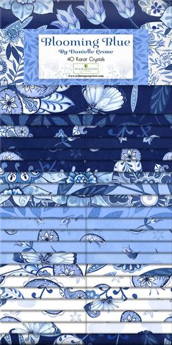 2 1/2 Inch Streifenset Blooming Blue Wilmington Prints