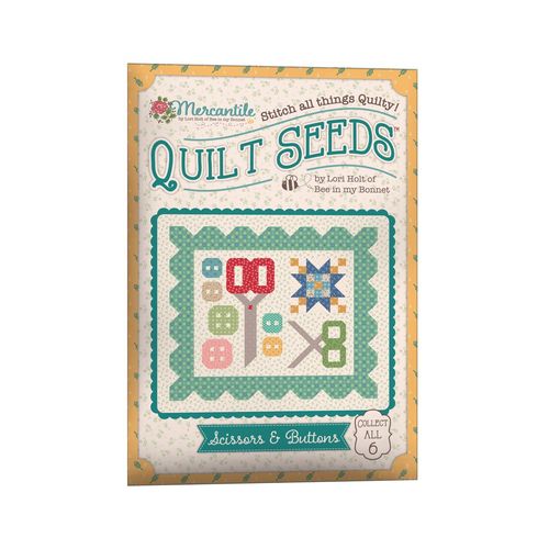 Anleitung Lori Holt Quilt Seeds Mercantile Scissors & Buttons