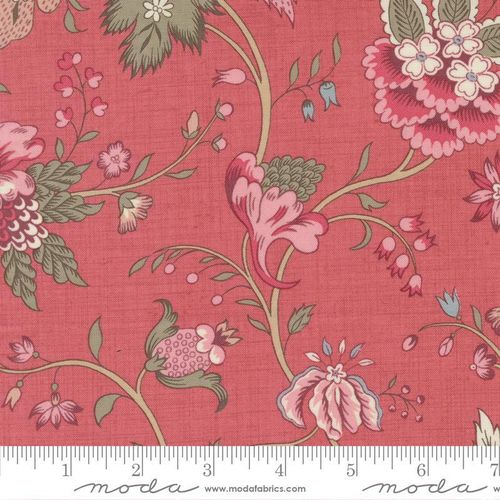 Antoinette Faded Red Flowers French General Moda