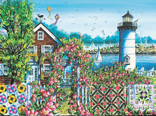 Puzzle SUMMER ROSE HARBOR Art by Diane Phasen